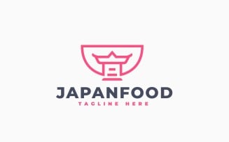 Japan Food Logo Template Design
