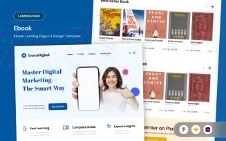 LearnDigital - Digital Marketing Ebook Landing Page