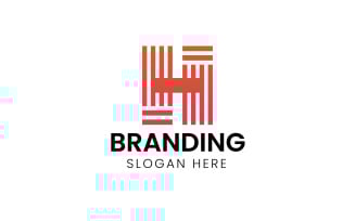 Letter H line shape consulting logo-1090