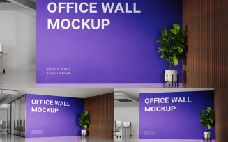Office Wall Branding Mockup