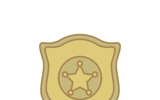 Professional Police Badge Vector Emblem for Web Templates