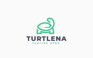 Green Turtle Logo Template Design