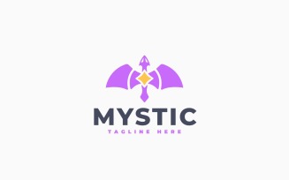 Mystic Dragon Logo Template Desig