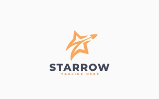 Star Arrow Logo Template Design