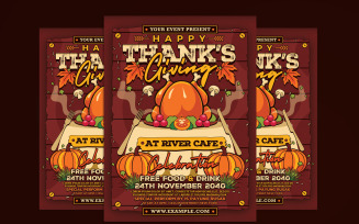 Thanksgiving Celebration Holiday Flyer
