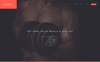 Bodybuilders' Club Website Template