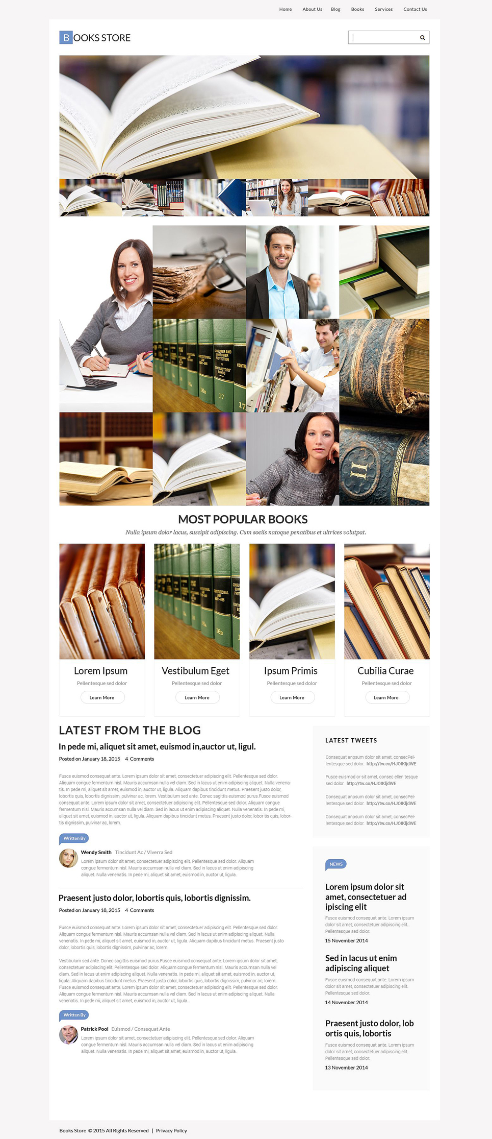 Book Store Responsive WordPress Theme New Screenshots BIG