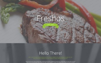 Cafe and Restaurant Responsive Landing Page Template