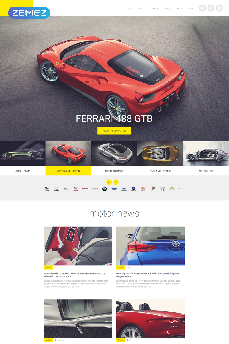 "Cars" - адаптивний Joomla шаблон №55424