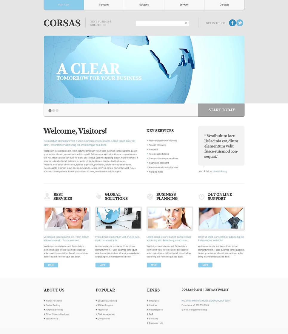 Consulting Responsive Website Template New Screenshots BIG
