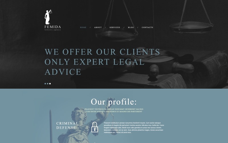 Femida Joomla Template