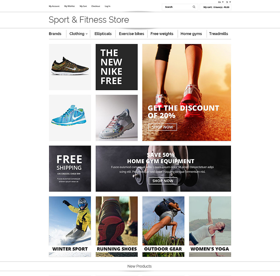 Fitness osCommerce Template Big Screenshot Fitness OsCommerce Template New Screenshots BIG