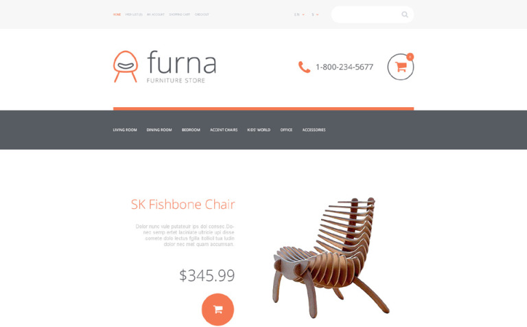 Furniture Opencart Template