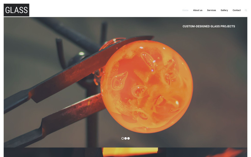 Glass Website Template