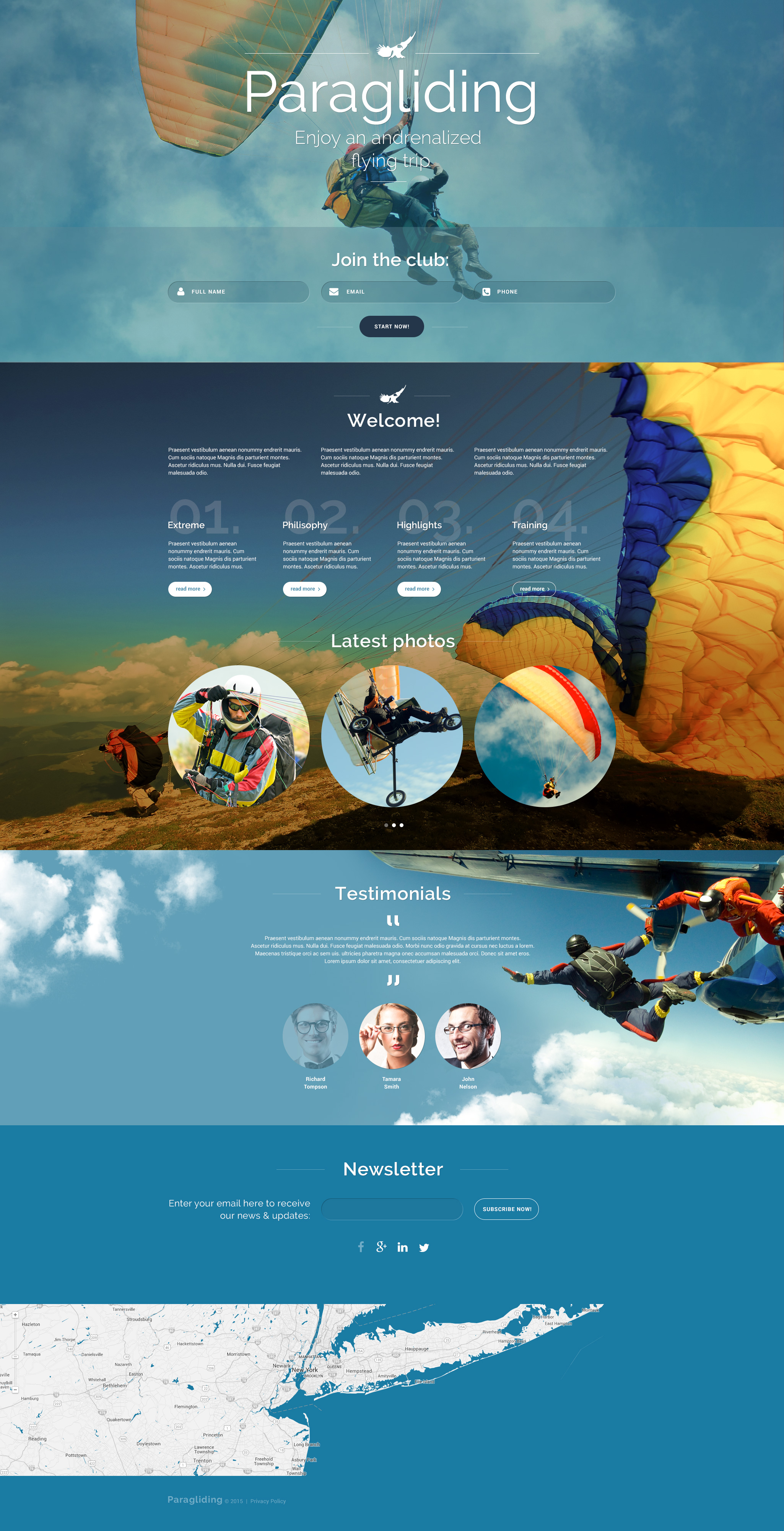 Modèle De Page D'atterrissage adaptatif pour site de parapente #55433 - screenshot