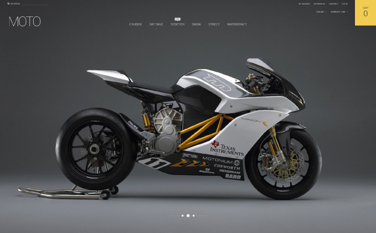 Motorsports Store Responsive Magento Template Big Screenshot Motorsports Store Magento Theme New Screenshots BIG