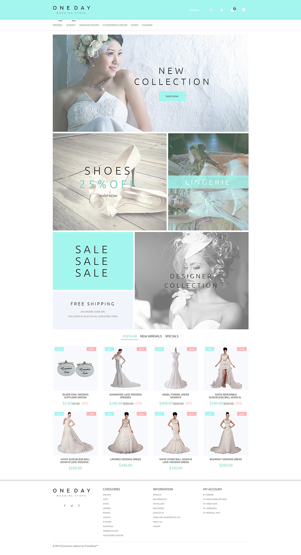 One Day PrestaShop Theme New Screenshots BIG