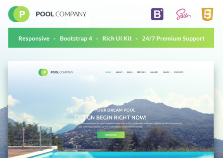 Pool Company Bootstrap