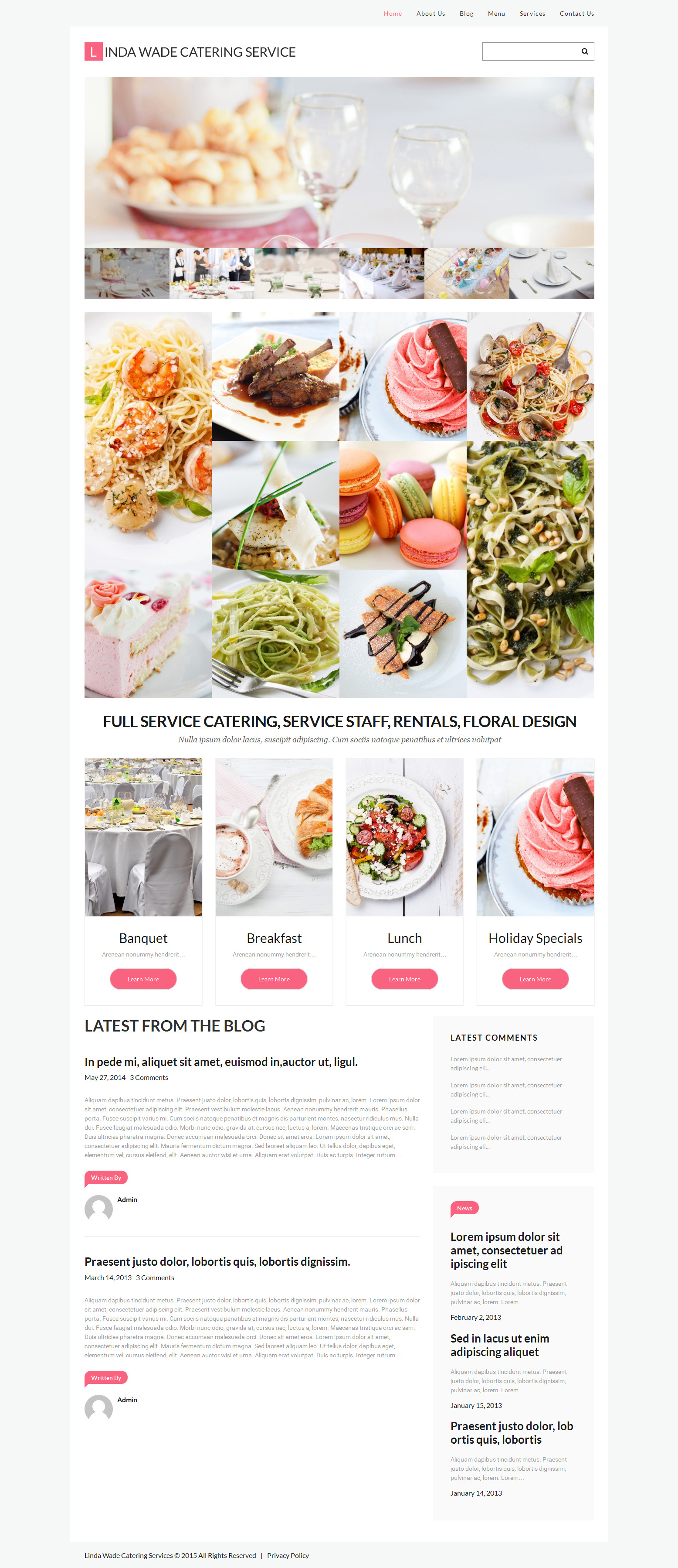 Thème WordPress adaptatif pour les sites de restauration #55455