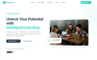 InnovateTech - HTML CSS JS Responsive Landing Page Template