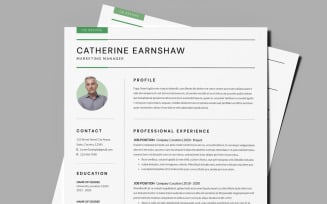 3 Page Resume Template / CV Template