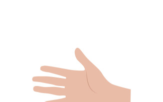 Colorful Open Hand Silhouette for Modern Website Templates