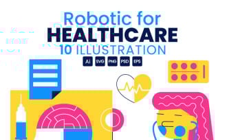 10 Robotic For Healthcare Illustration