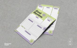 Retro New Year Resolution Planner