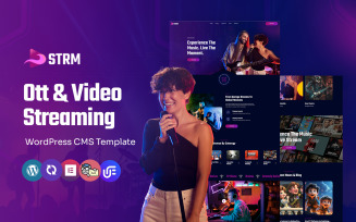 Strm - OTT Platform and Video Streaming Multipurpose WordPress Elementor Theme