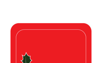 Editable Christmas Sale Label Frame with Blank Text Space