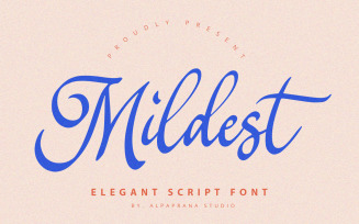 Mildest - Elegant Script Font