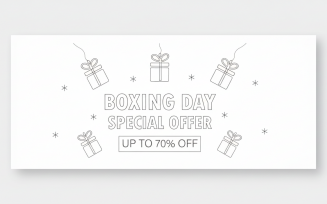 FREE Boxing Day Gift Sale Banner – Up to 70% Off