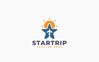 Star Trip Logo Template Design