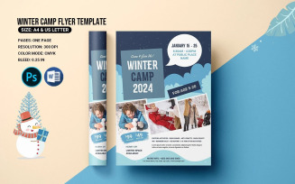 Printable Winter Camp Flyer Template