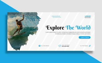 Travel Agency Facebook Cover Template Ver-2