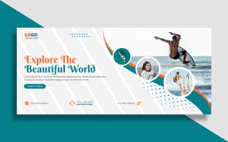 Travel Agency Facebook Cover Template Ver-3