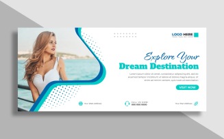 Travel Agency Facebook Cover Template Ver-5