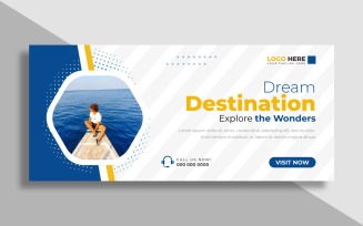 Travel Agency Facebook Cover Template Ver-6
