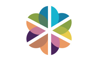 Color Six Harmony Wheel vector logo