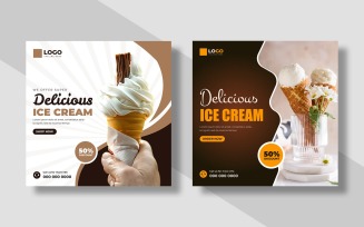 Ice Cream Instagram Post Banner Ver-1