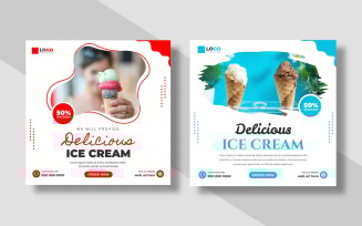 Ice Cream Instagram Post Banner Ver-2
