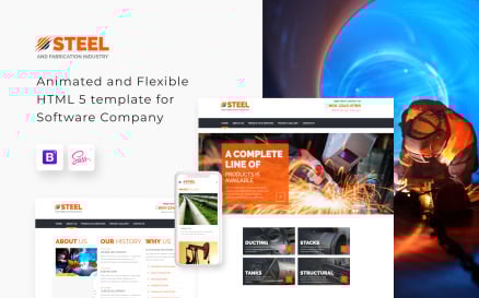 Steel - Metal Fabrication Industry Website Template