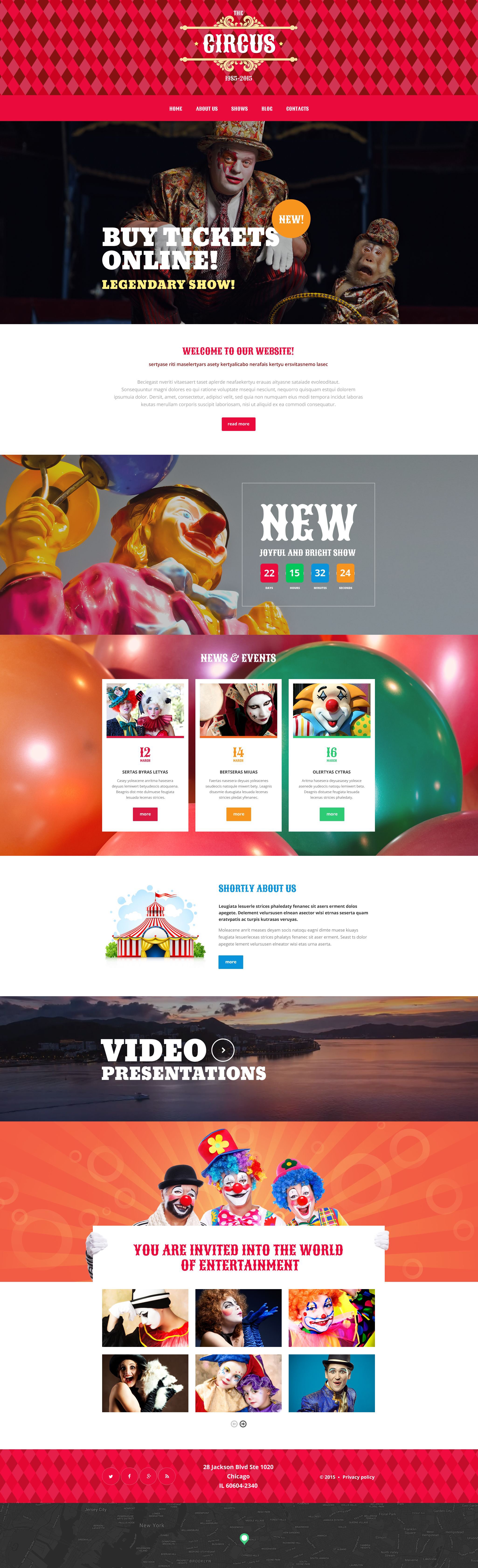 Circus Tent WordPress Theme