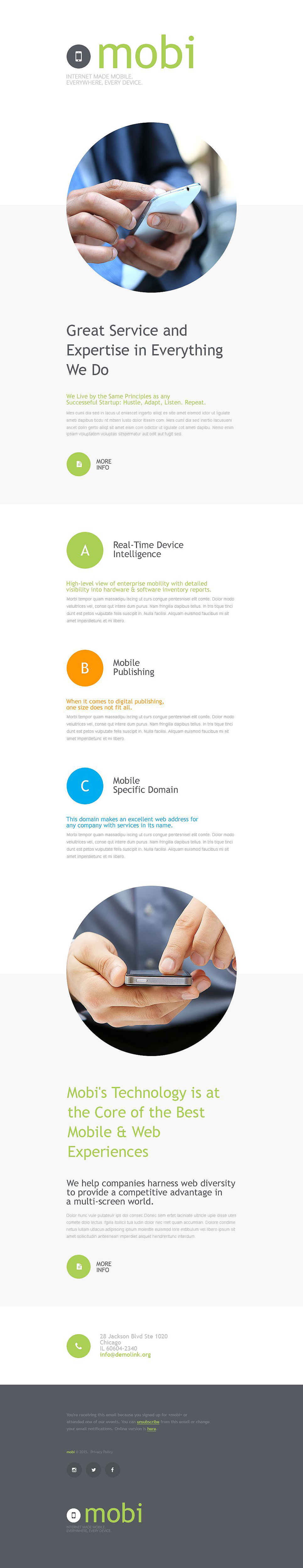 Communications Responsive Newsletter Template New Screenshots BIG