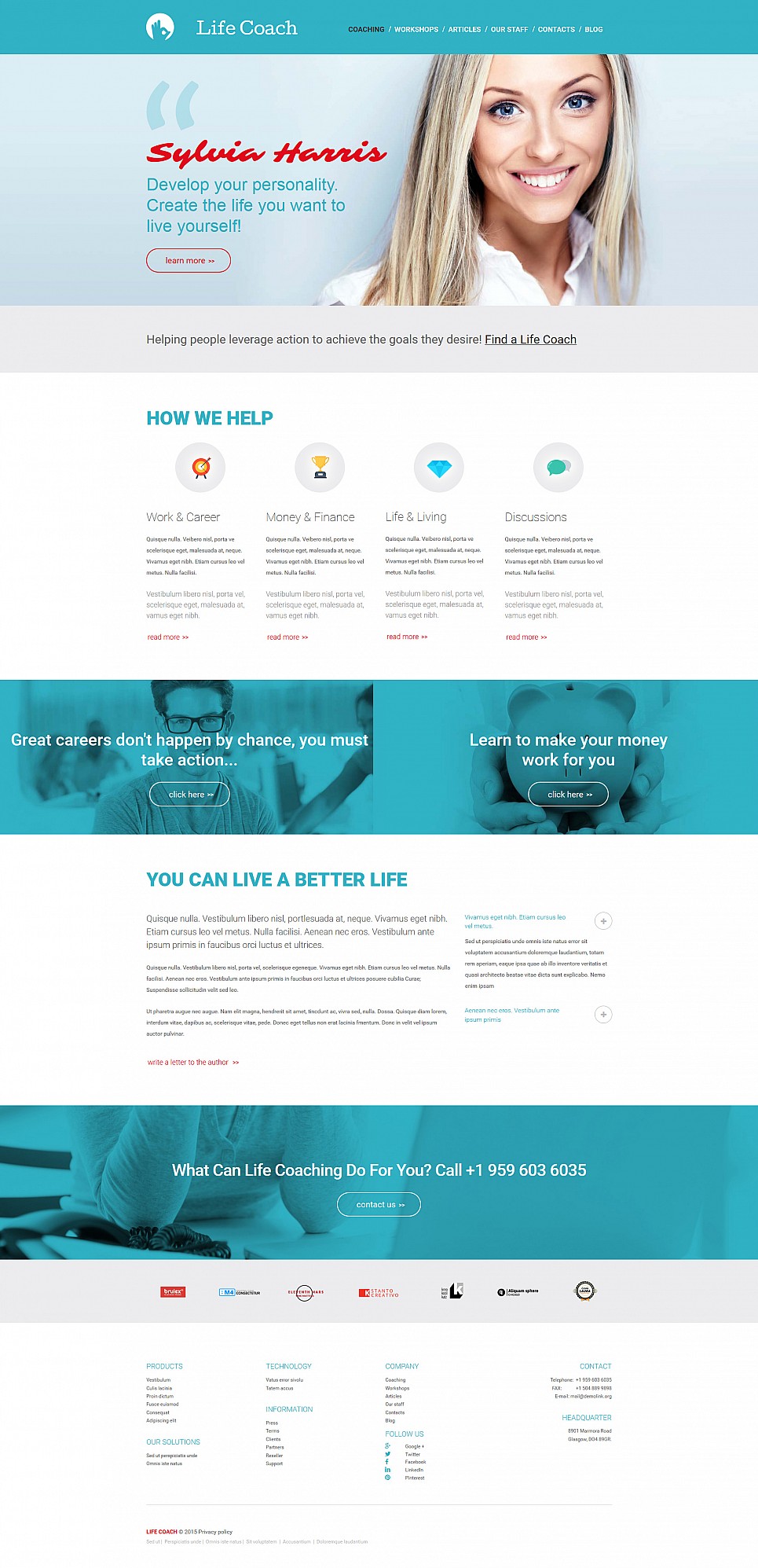 Life Coach Responsive Moto CMS 3 Template New Screenshots BIG