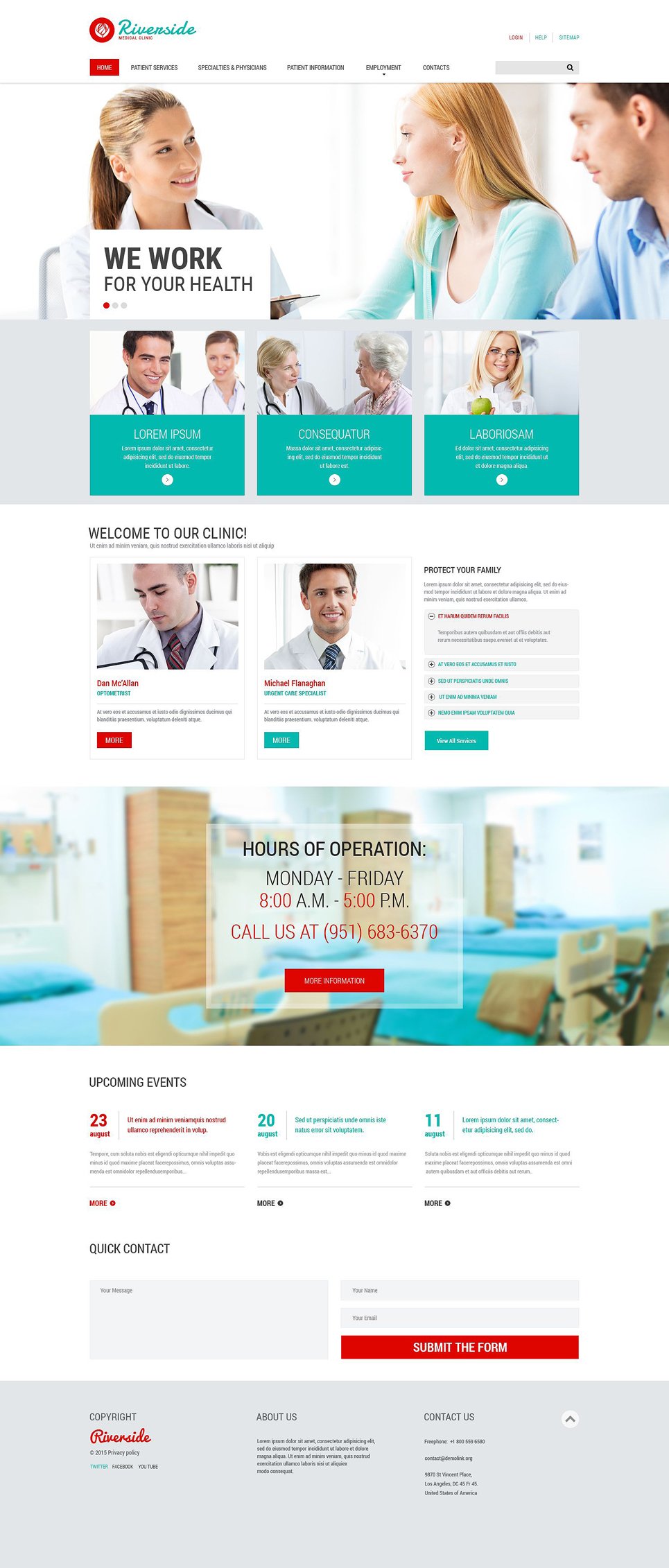 Medical Responsive Website Template New Screenshots BIG