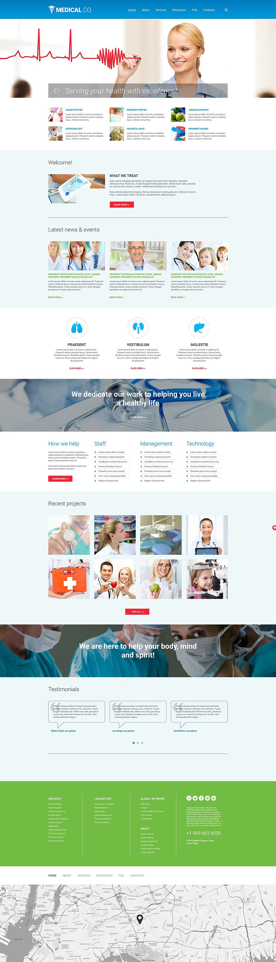 Medical Responsive Website Template New Screenshots BIG