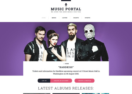 Music Portal Responsive