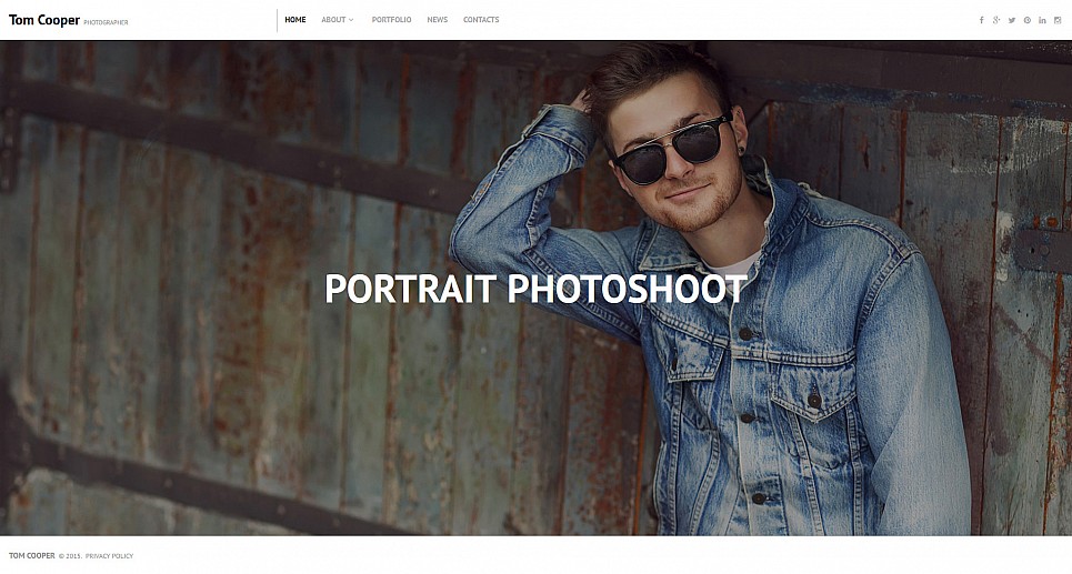 Photographer Portfolio Responsive Moto CMS 3 Template New Screenshots BIG