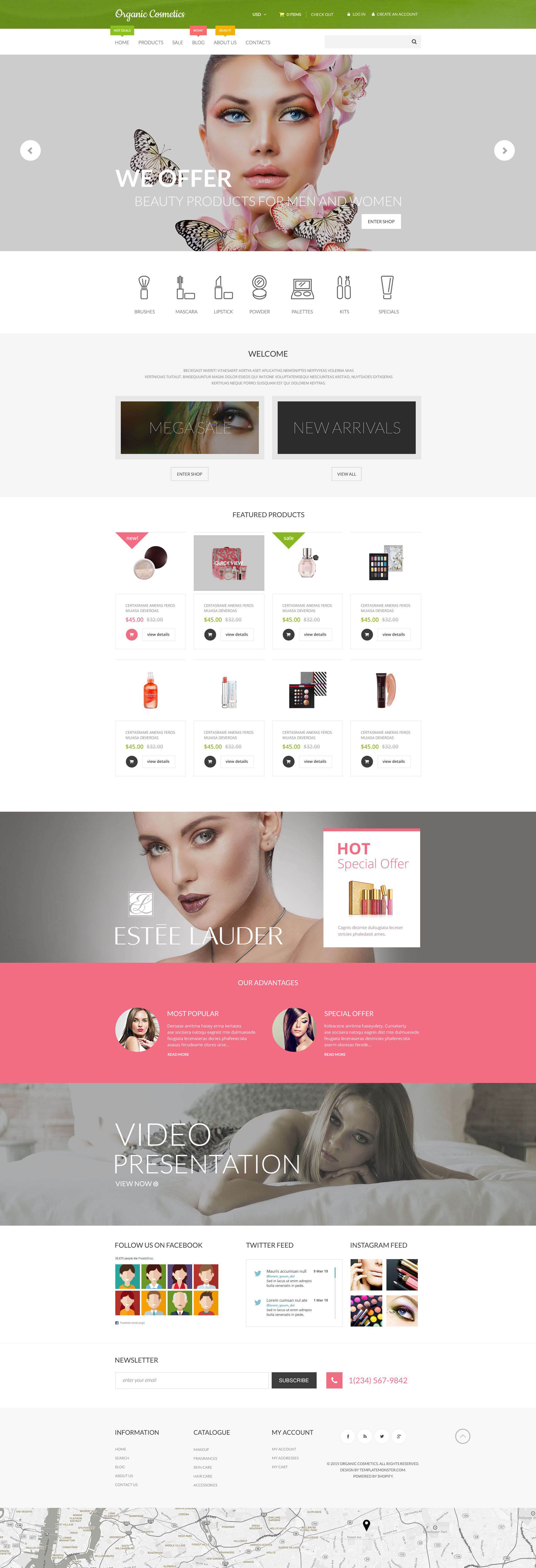 Shopify Theme namens "Biokosmetik" #55549 - Screenshot